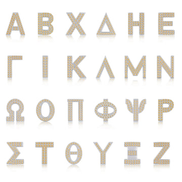 Gold Letter A / Alpha Charm with available Greek letter styles