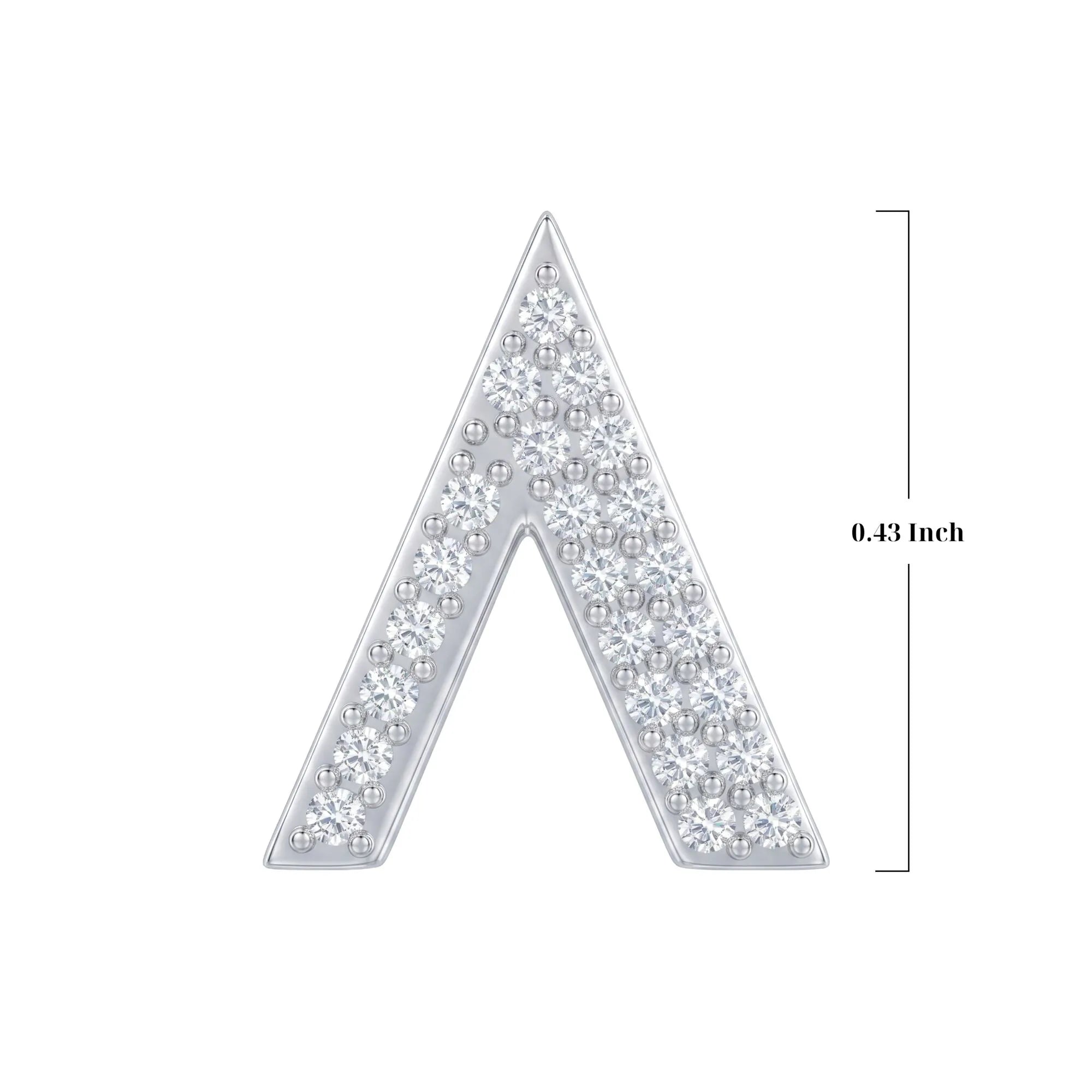Silver Letter Λ / Lambda Charm
