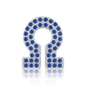 Blue Letter Ω / Omega Charm