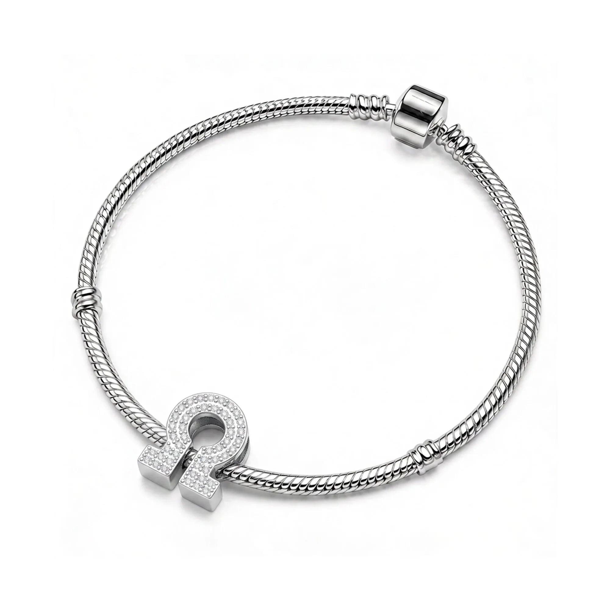 Silver Letter Ω / Omega Charm