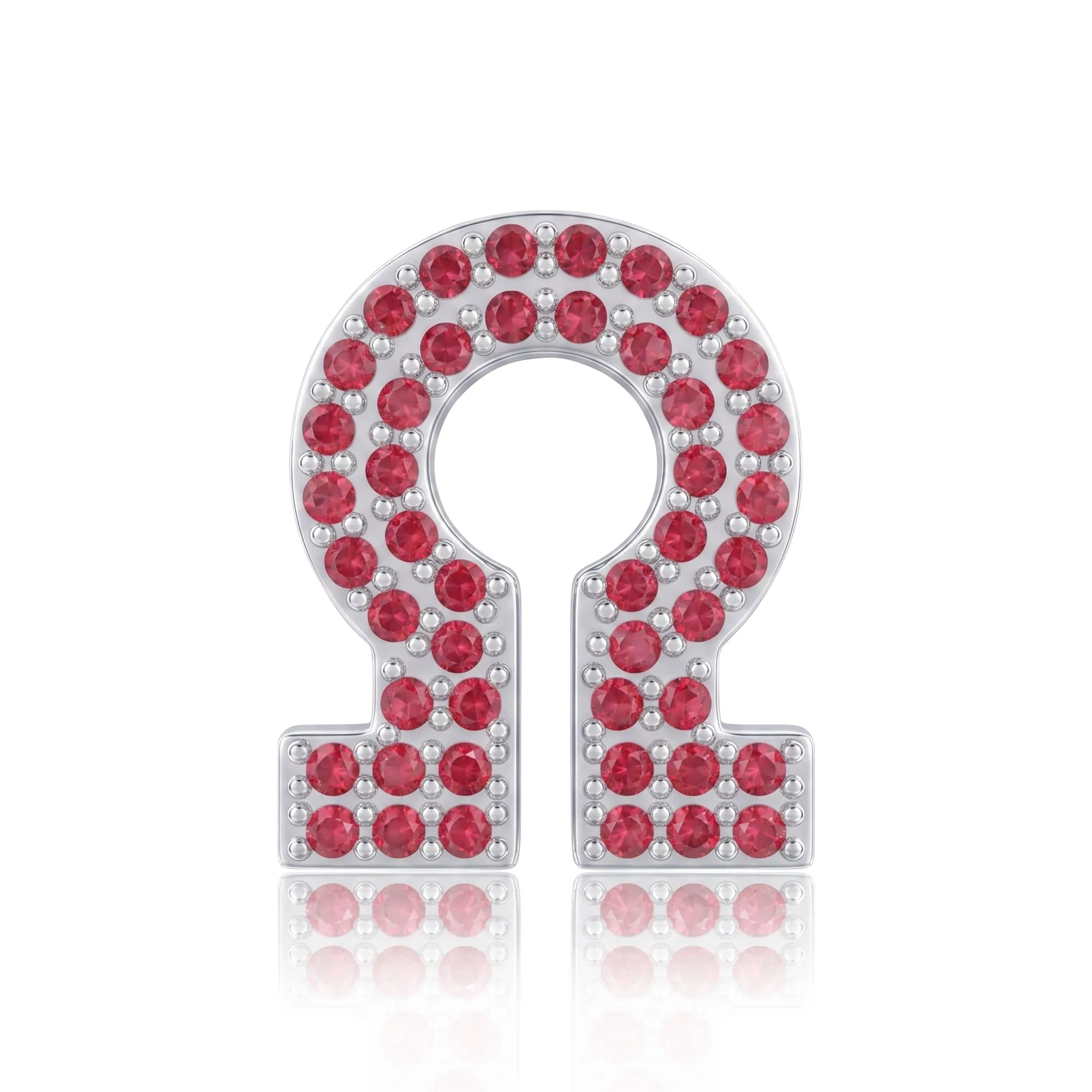 Red Letter Ω / Omega Charm