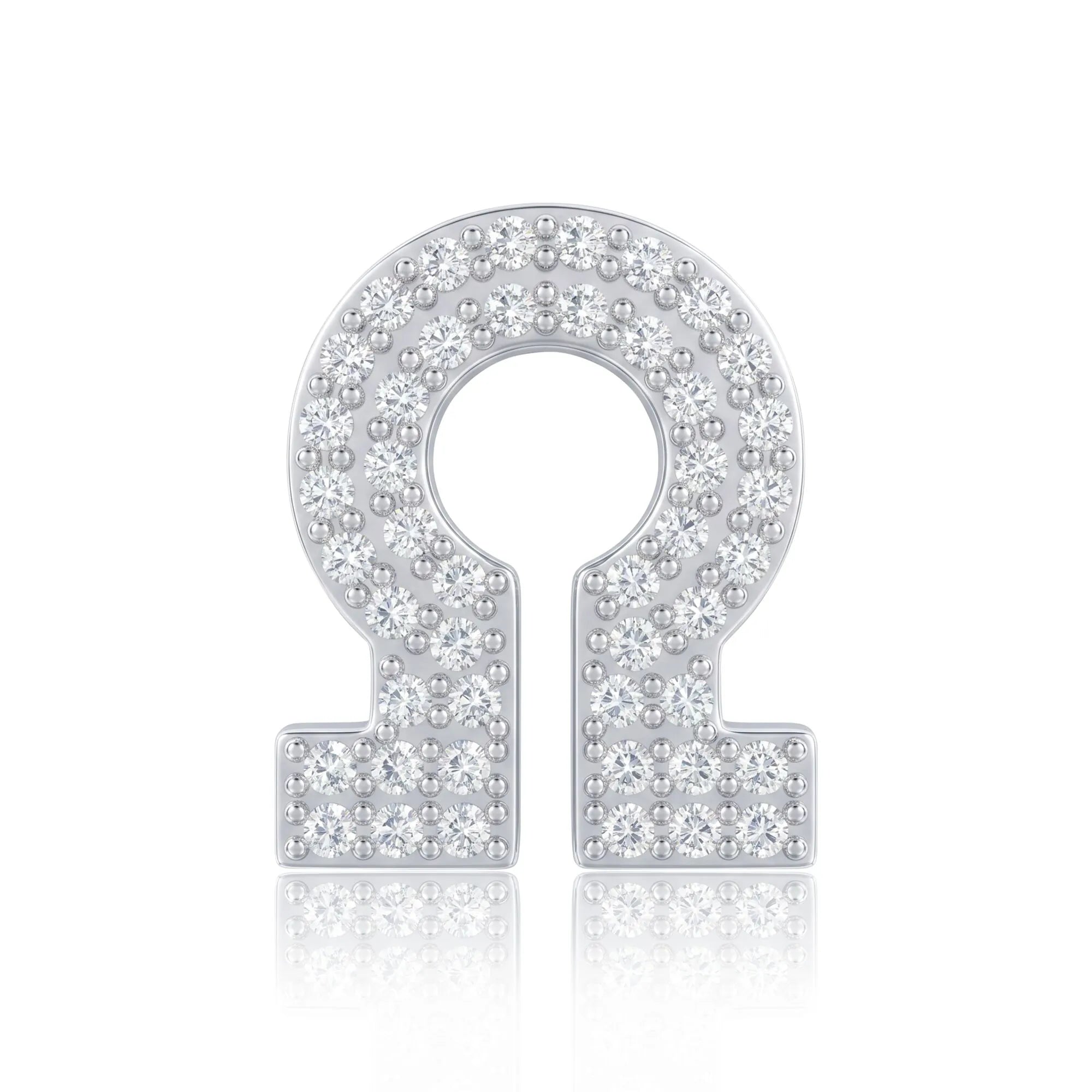 Silver Letter Ω / Omega Charm