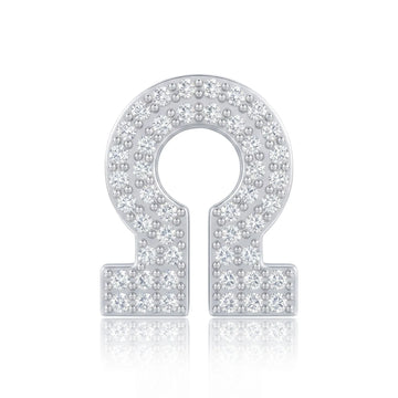 Silver Letter Ω / Omega Charm