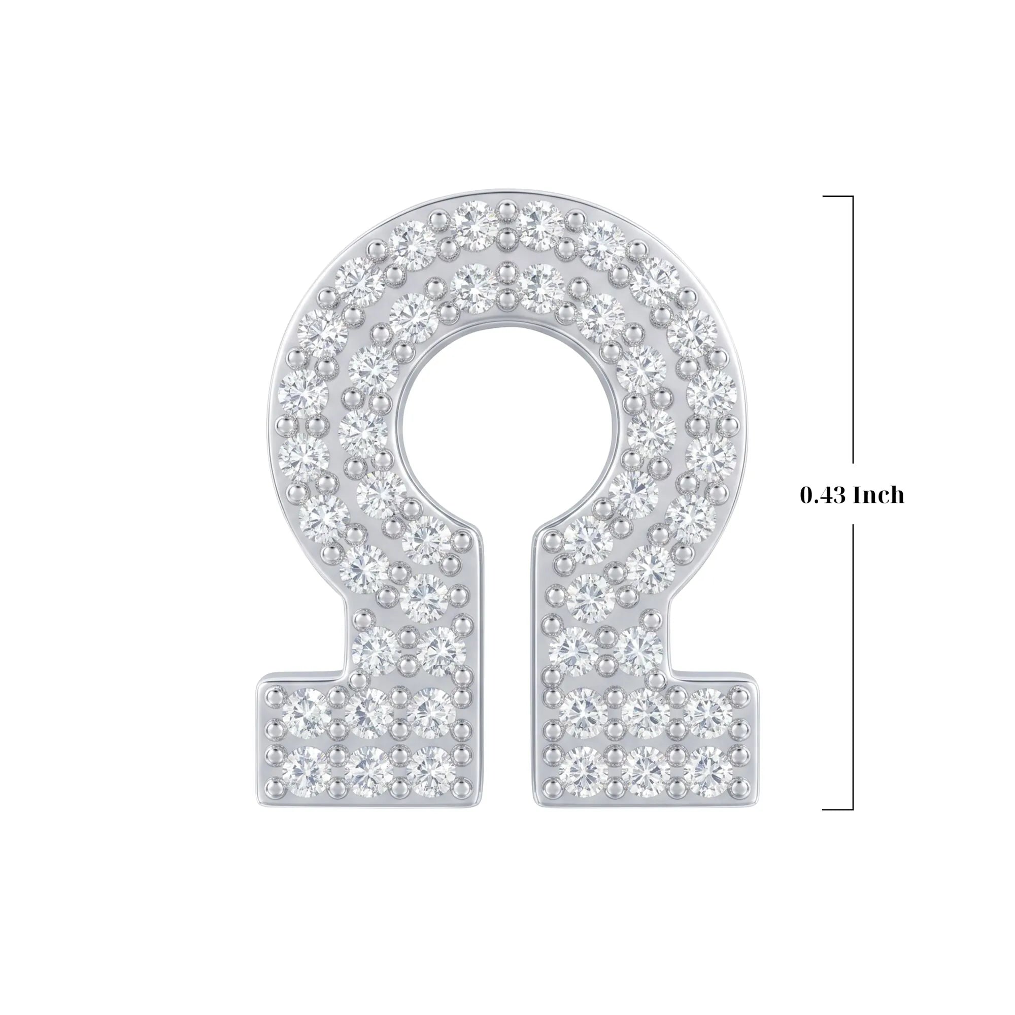 Silver Letter Ω / Omega Charm
