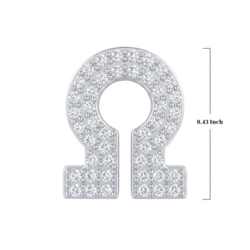 Silver Letter Ω / Omega Charm
