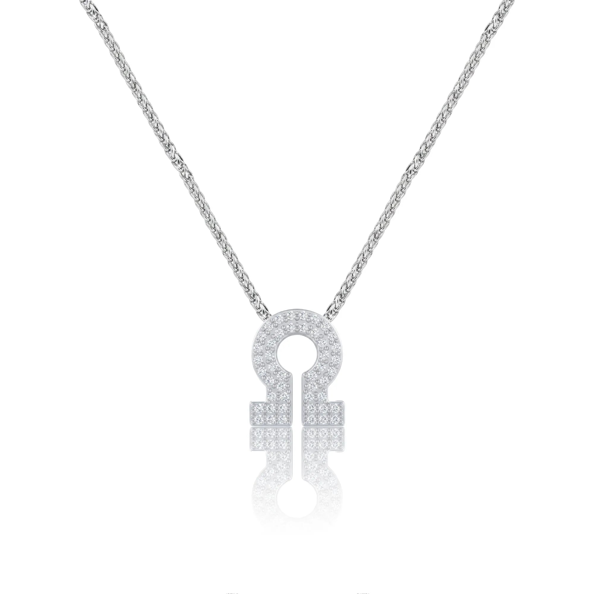 Silver Letter Ω / Omega Charm