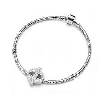 Silver Letter Φ / Phi Charm