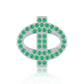 Green Letter Φ / Phi Charm