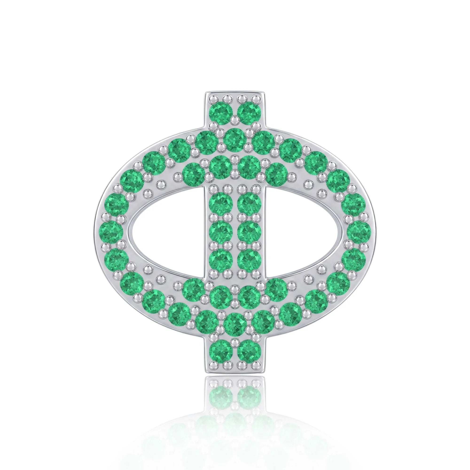 Green Letter Φ / Phi Charm