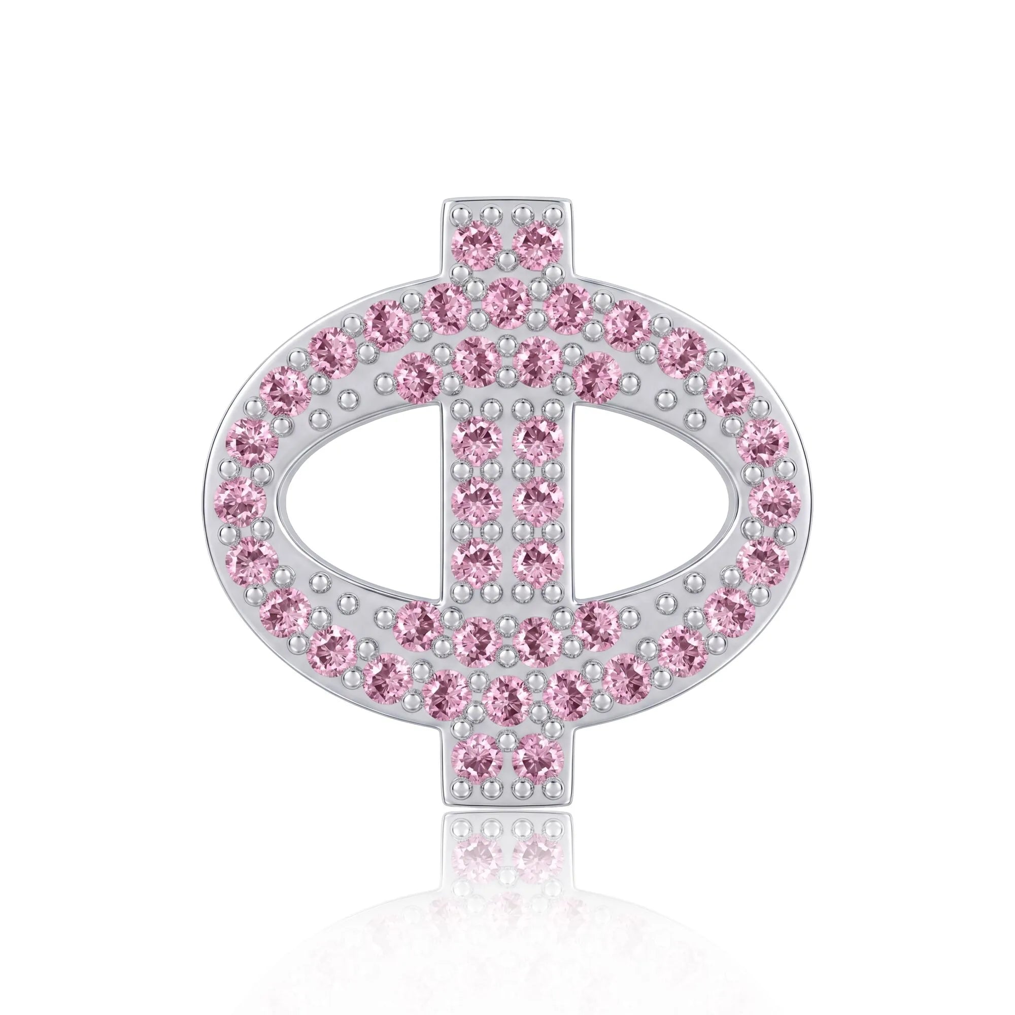 Pink Letter Φ / Phi Charm