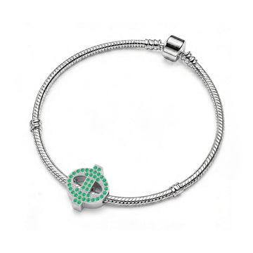 Green Letter Φ / Phi Charm