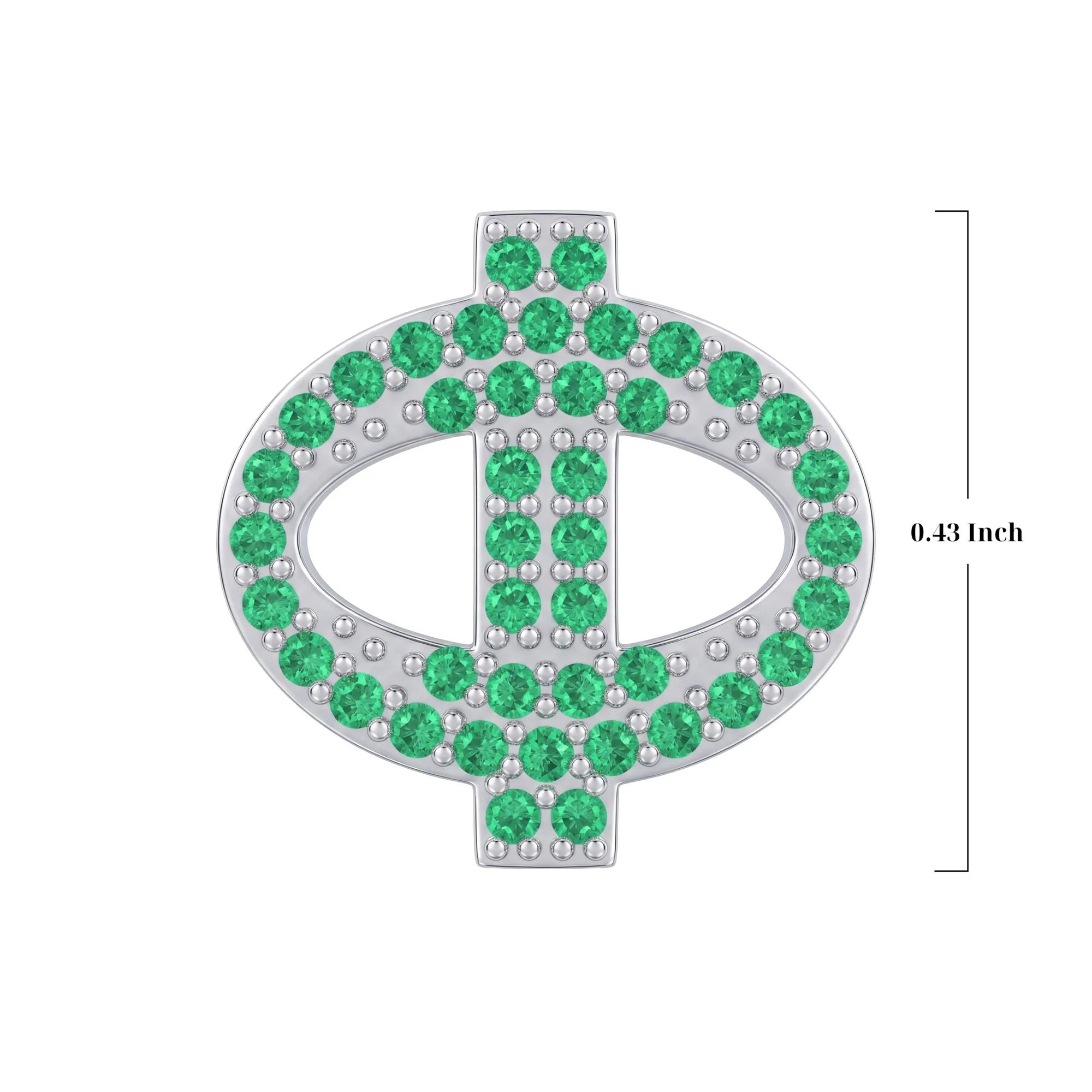Green Letter Φ / Phi Charm