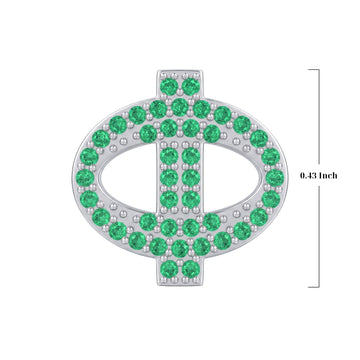 Green Letter Φ / Phi Charm
