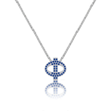 Blue Letter Φ / Phi Charm