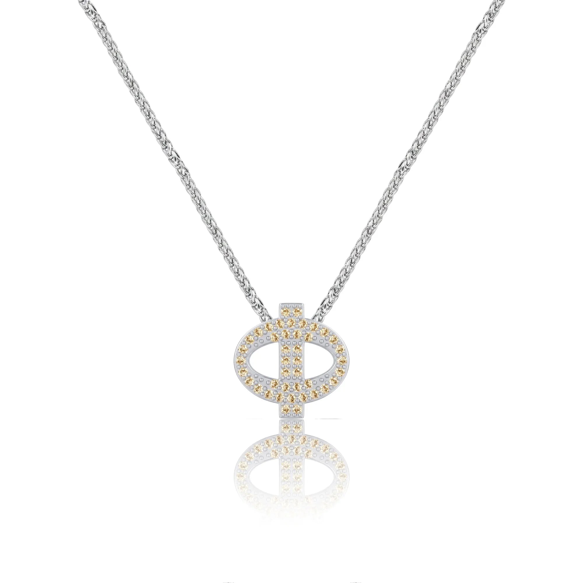Gold Letter Φ / Phi Charm