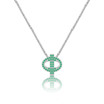 Green Letter Φ / Phi Charm