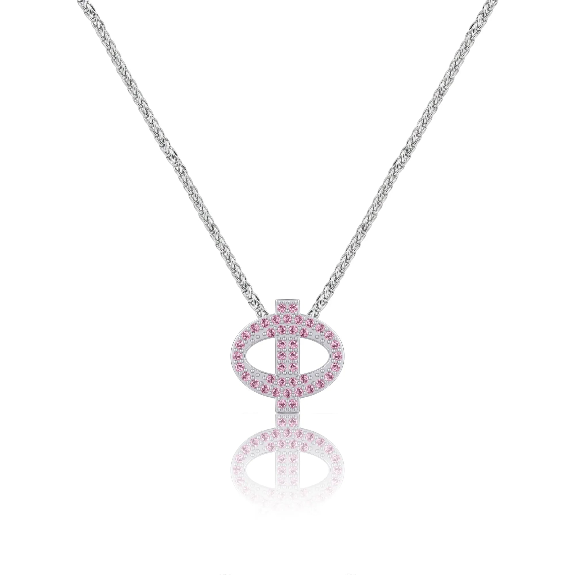 Pink Letter Φ / Phi Charm