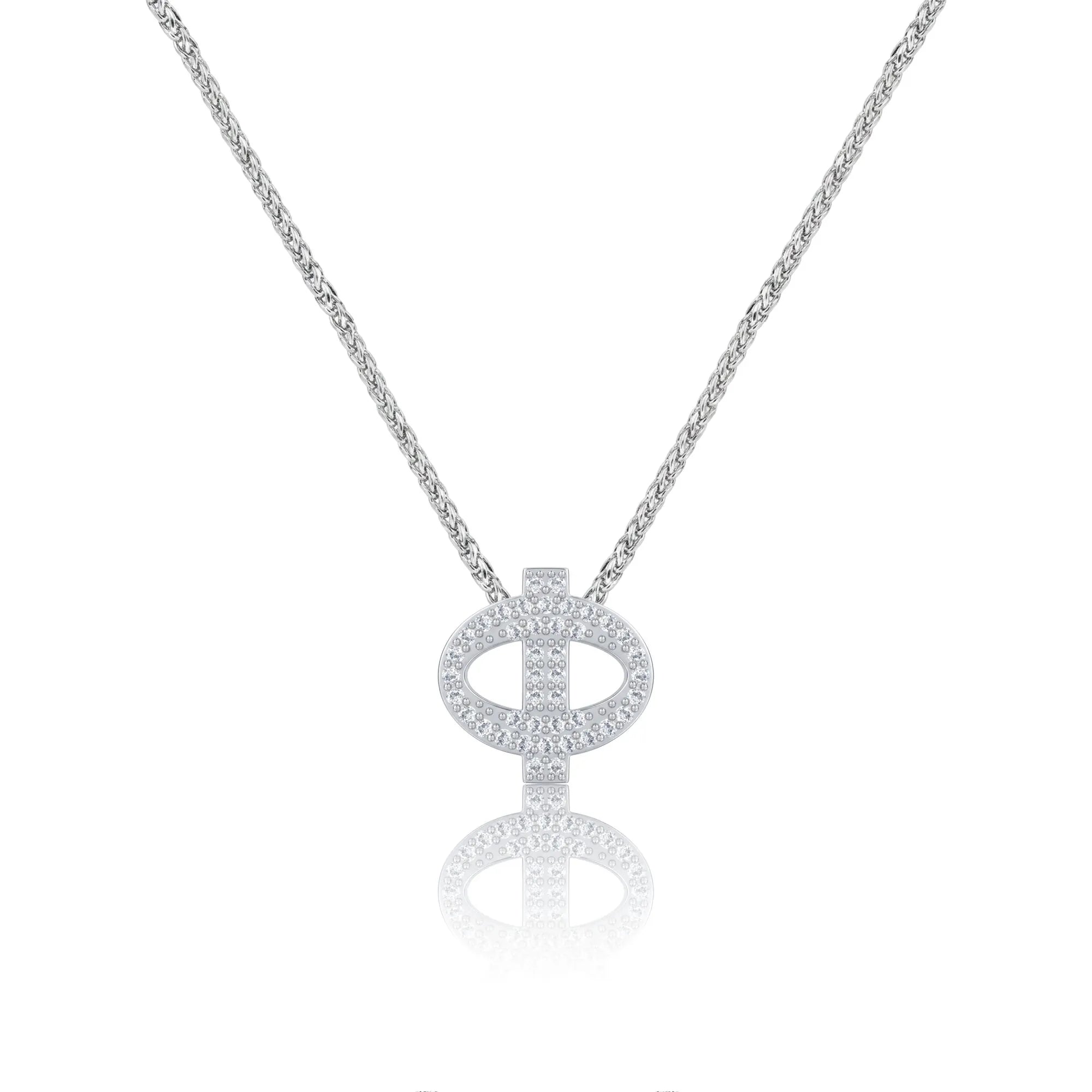 Silver Letter Φ / Phi Charm