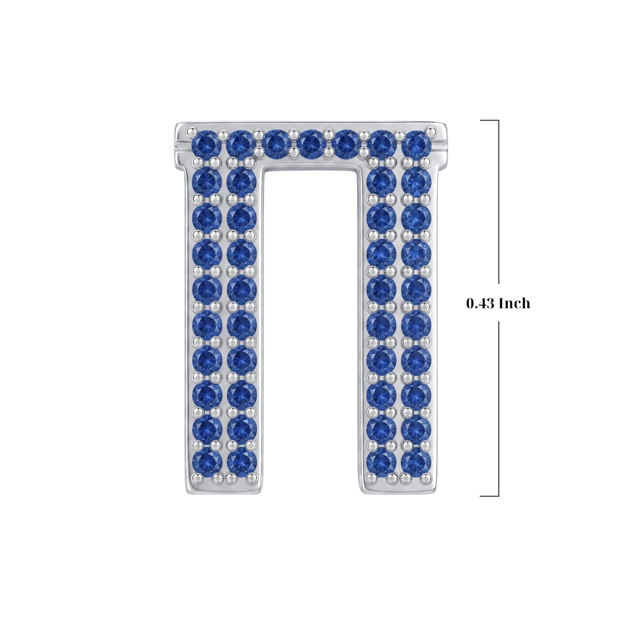 Blue Letter Π / Pi Charm