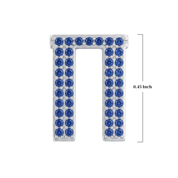 Blue Letter Π / Pi Charm