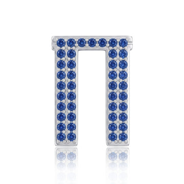Blue Letter Π / Pi Charm