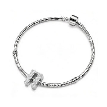 Silver Letter Π / Pi Charm