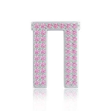 Pink Letter Π / Pi Charm