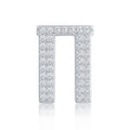 Silver Letter Π / Pi Charm