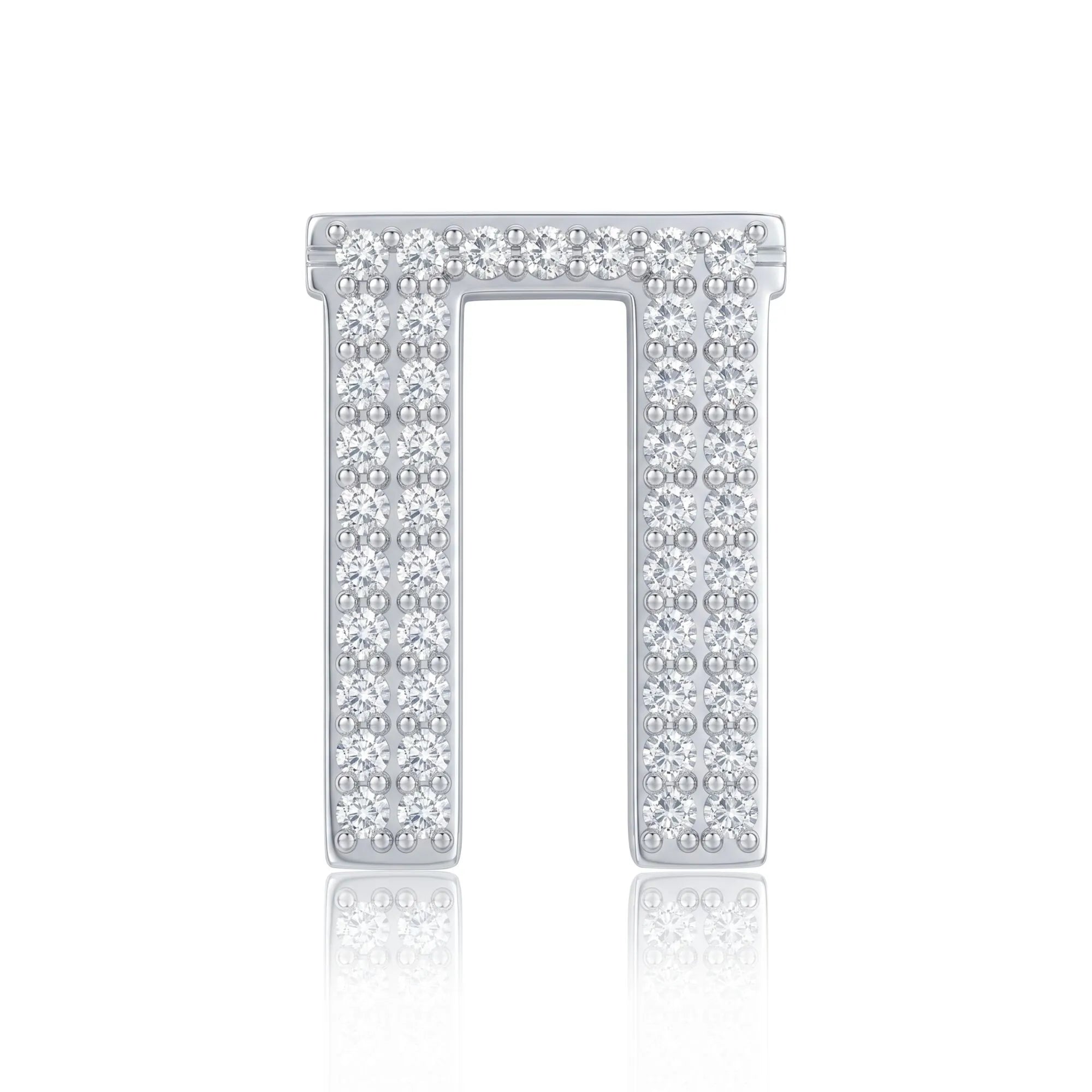 Silver Letter Π / Pi Charm