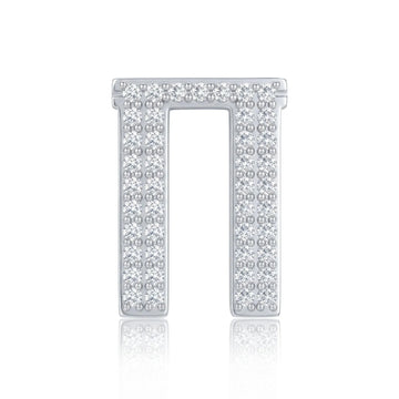 Silver Letter Π / Pi Charm