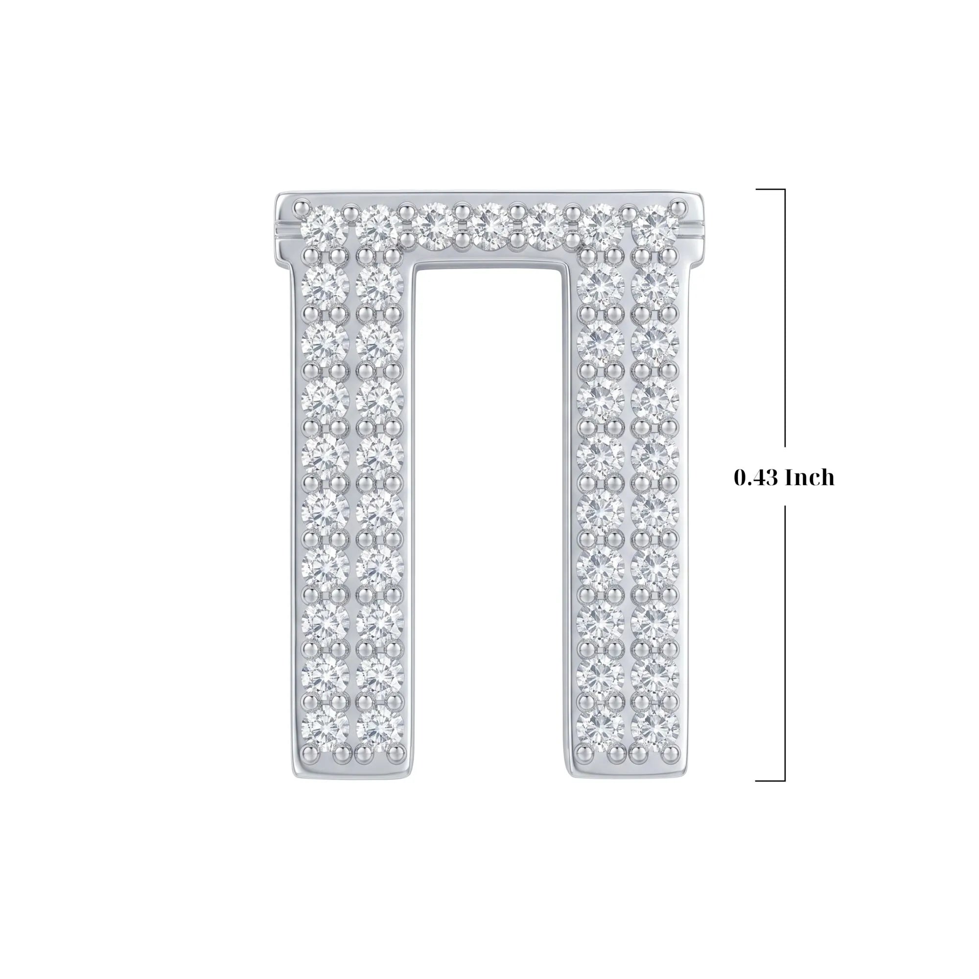 Silver Letter Π / Pi Charm