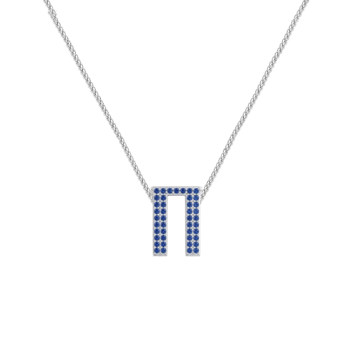 Blue Letter Π / Pi Charm