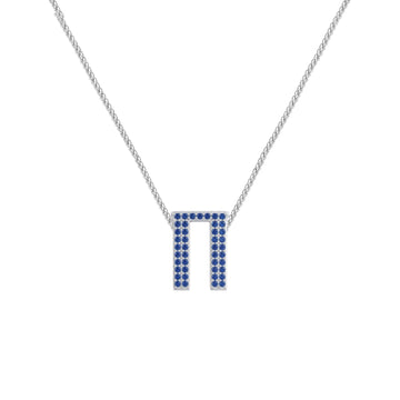 Blue Letter Π / Pi Charm