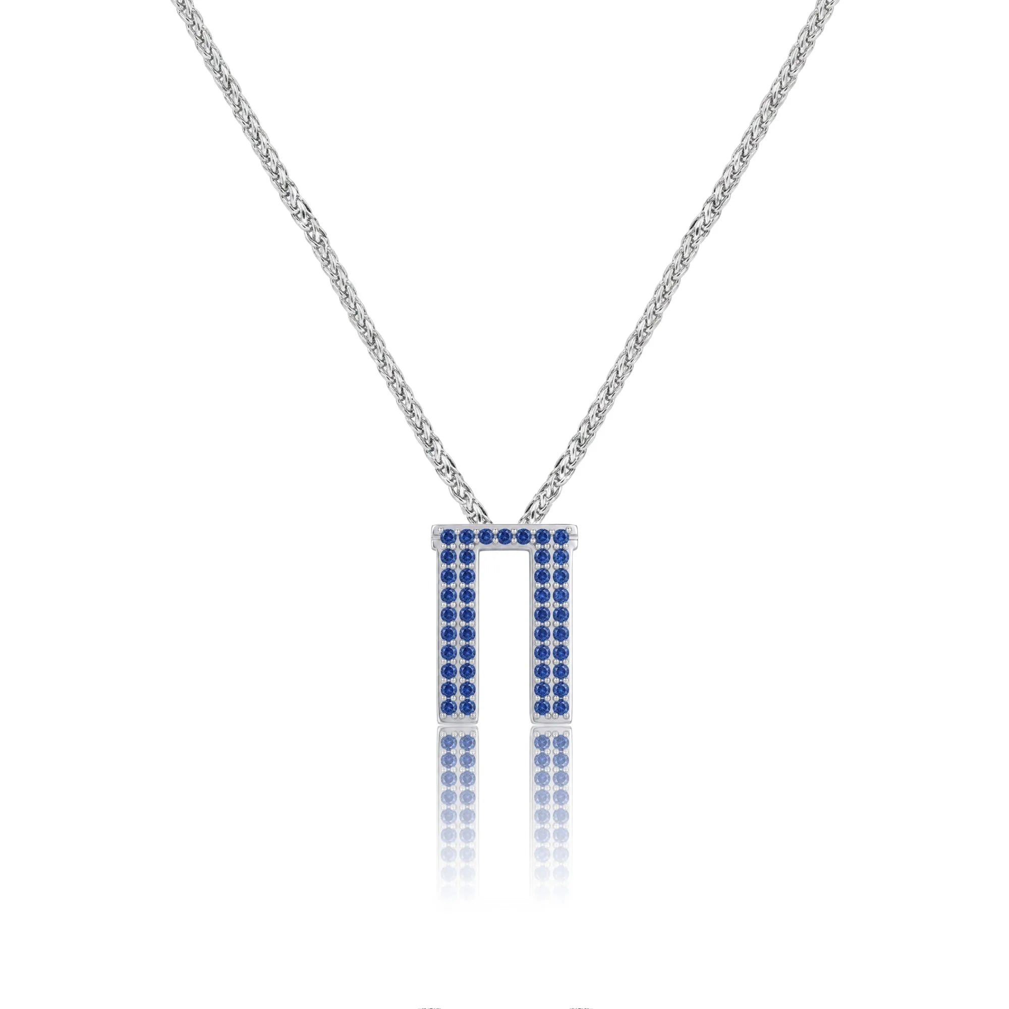 Blue Letter Π / Pi Charm