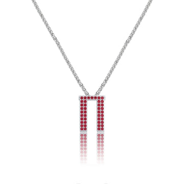 Red Letter Π / Pi Charm