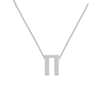Silver Letter Π / Pi Charm