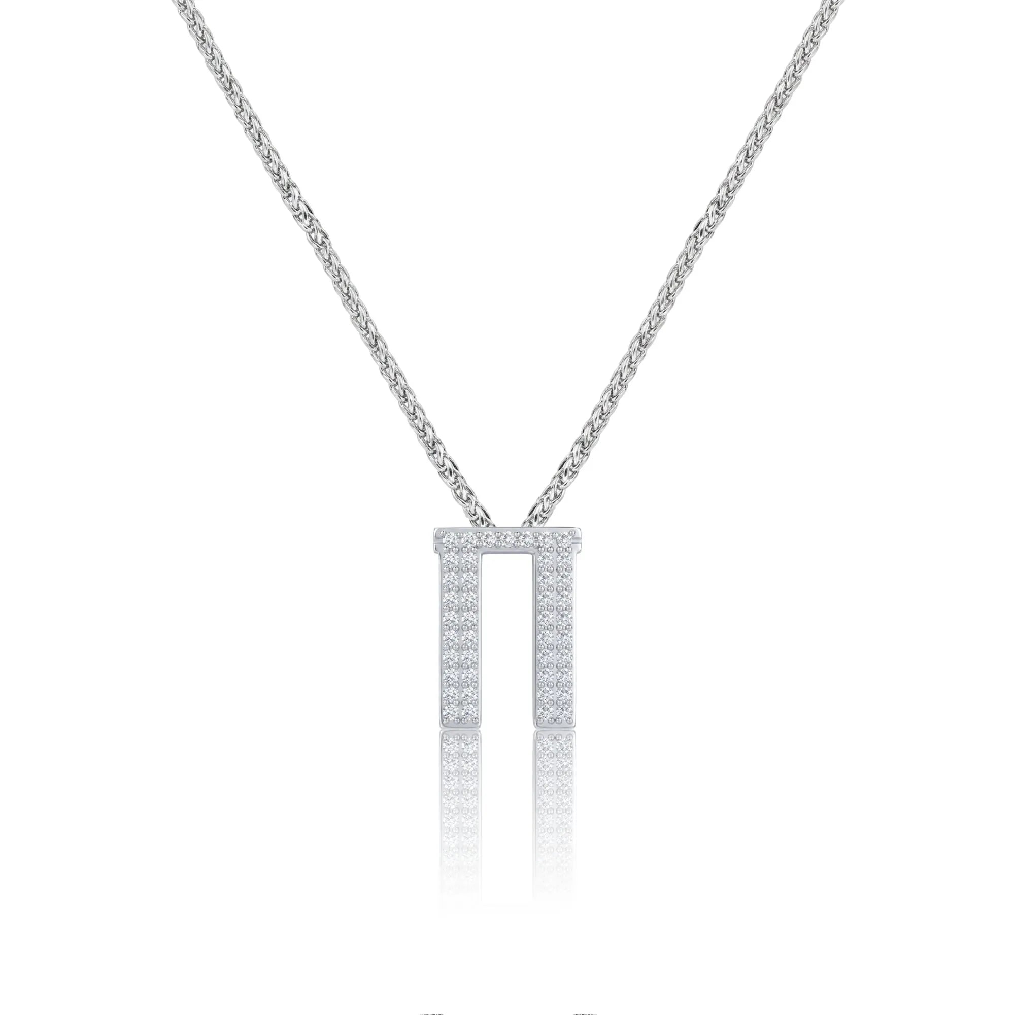Silver Letter Π / Pi Charm