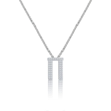 Silver Letter Π / Pi Charm