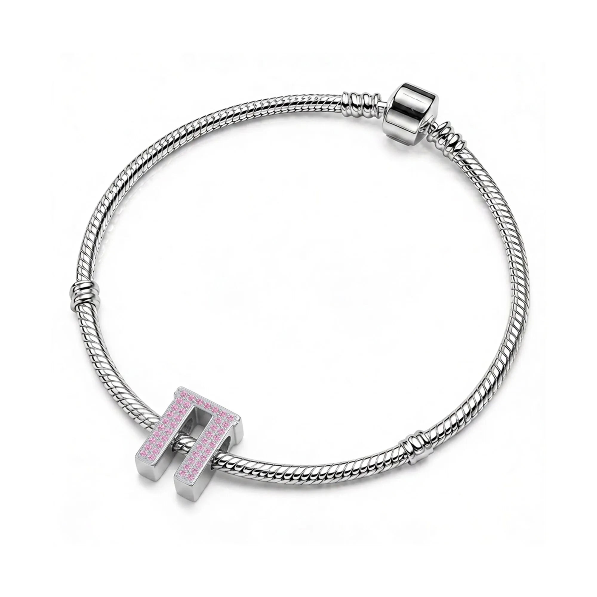 Pink Letter Π / Pi Charm