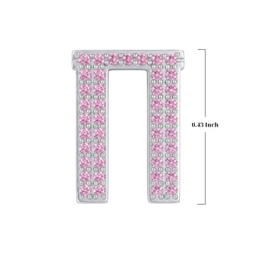 Pink Letter Π / Pi Charm