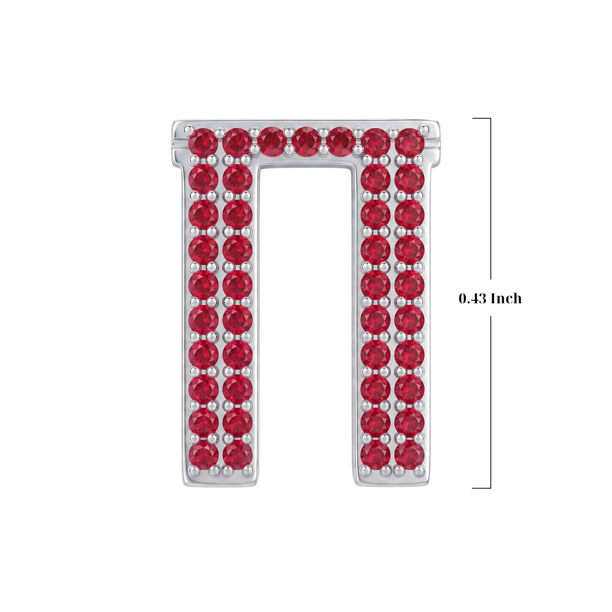 Red Letter Π / Pi Charm