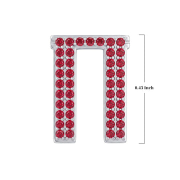 Red Letter Π / Pi Charm