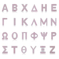 Pink Letter Z / Zeta Charm with available Greek letter styles