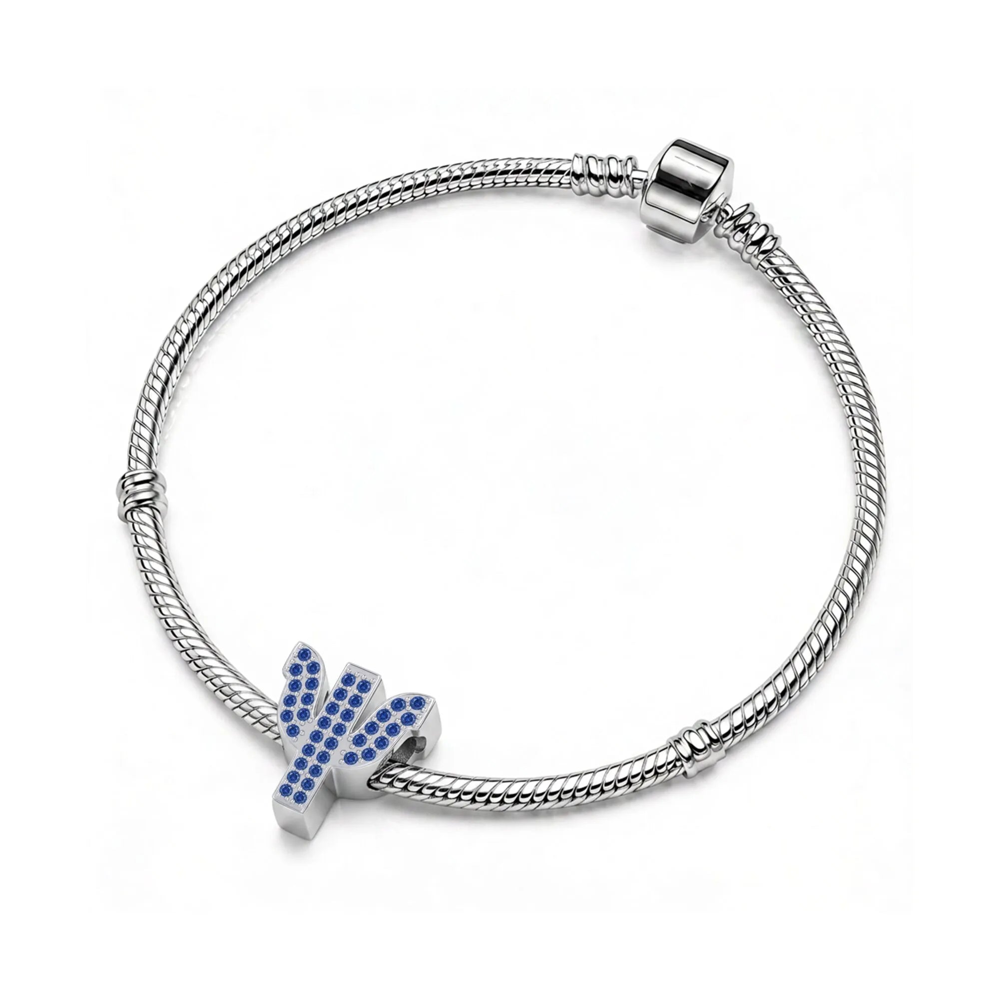 Blue Letter Ψ / Psi Charm