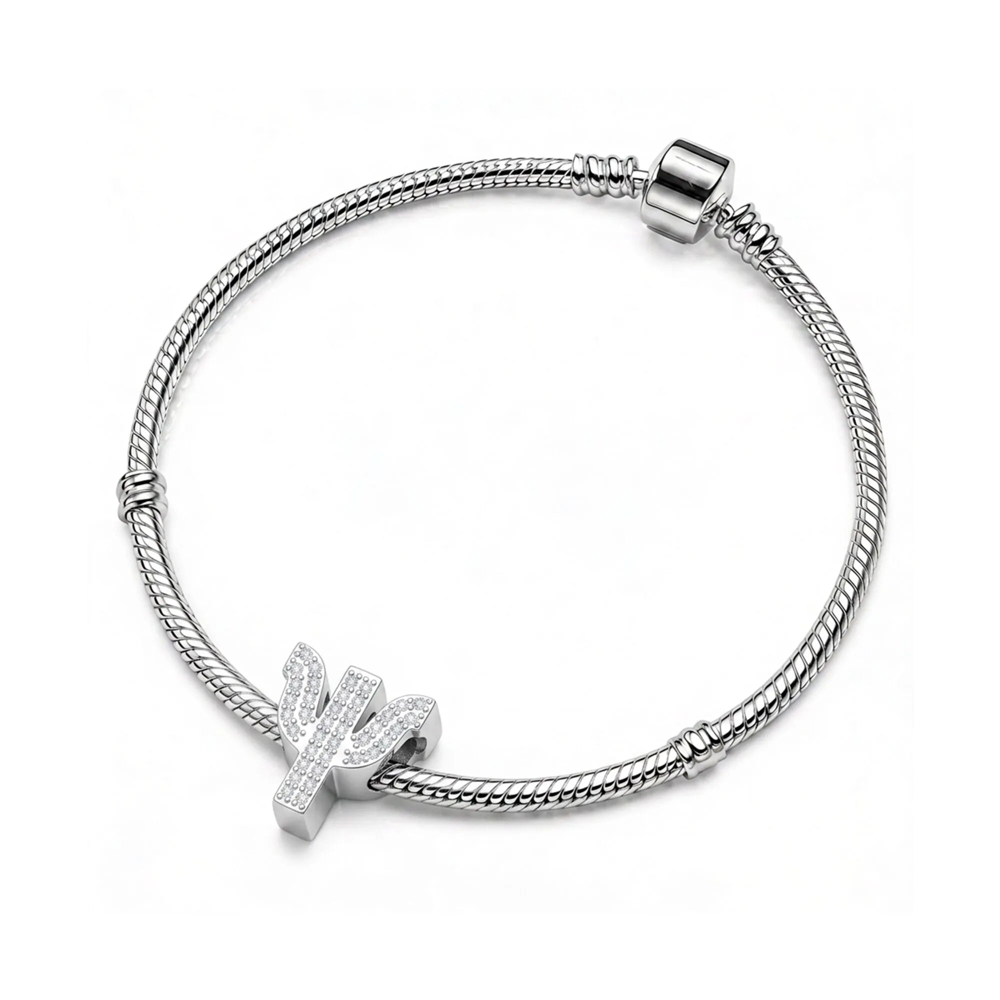 Silver Letter Ψ / Psi Charm