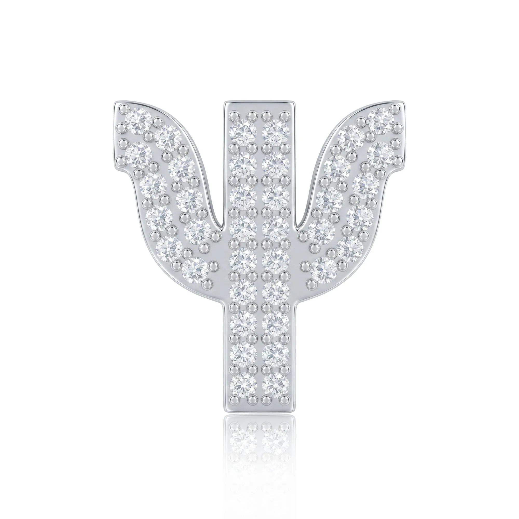 Silver Letter Ψ / Psi Charm