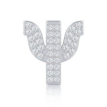 Silver Letter Ψ / Psi Charm