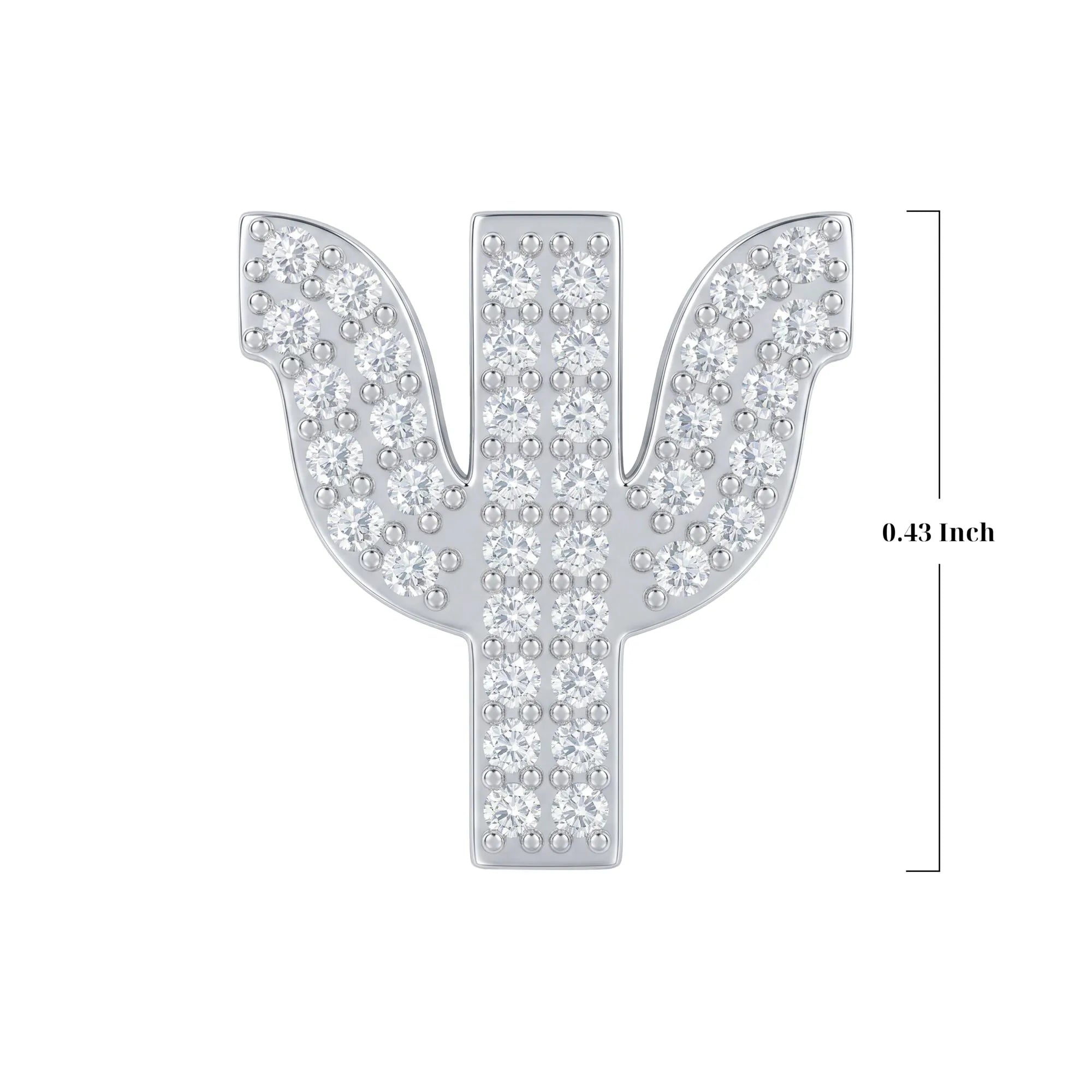 Silver Letter Ψ / Psi Charm