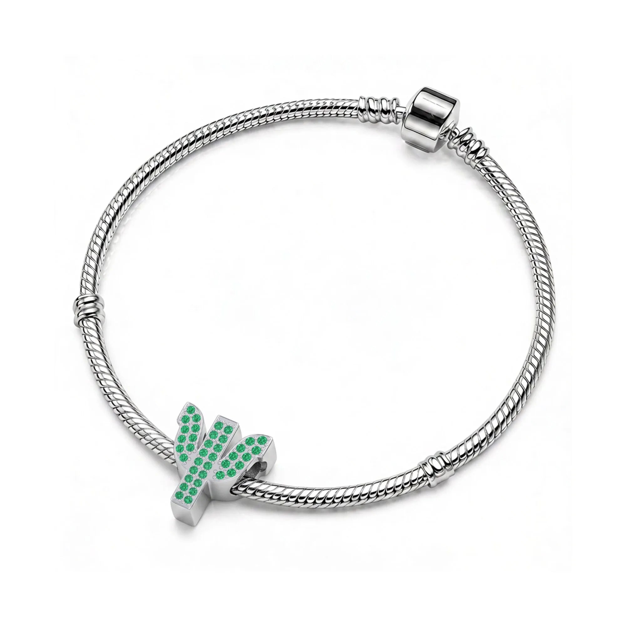 Green Letter Ψ / Psi Charm