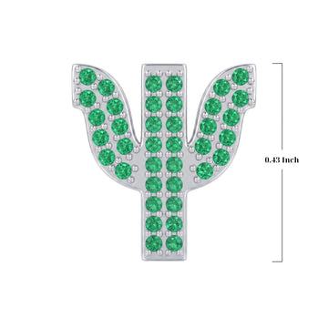 Green Letter Ψ / Psi Charm